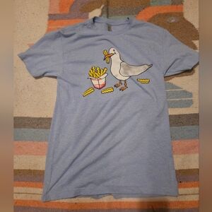 Sullivans Seagull Castle Island T-Shirt (Blue) Size Medium